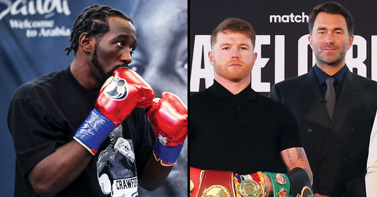 Eddie Hearn Sums Up The Chances Of Canelo Now Agreeing To Fight Terence Crawford In Just 1 Word